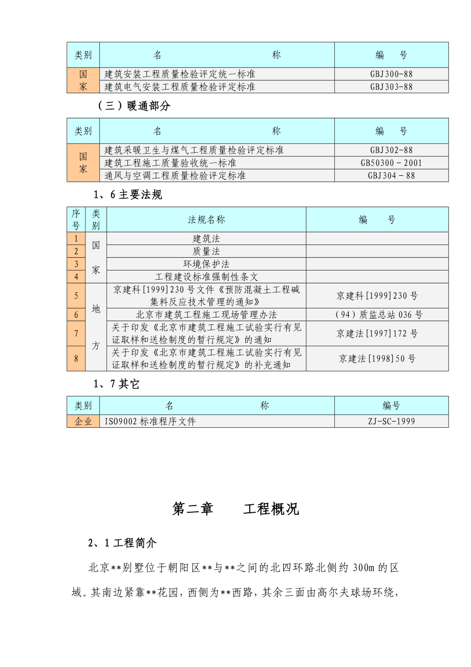 北京某别墅群施工组织设计__第4页