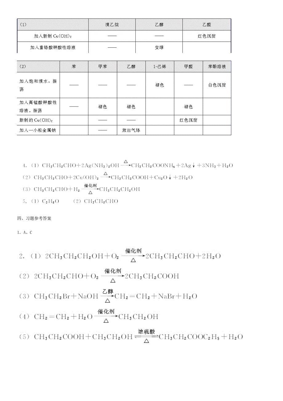 高二化学选修5课后习题参考答案（全）[1]_第5页