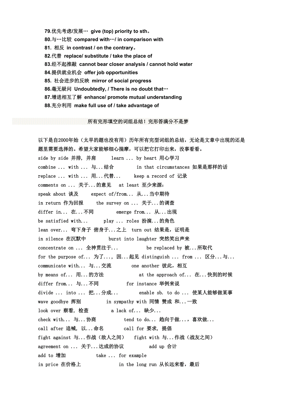 提高高考英语写作分数的词组_第3页