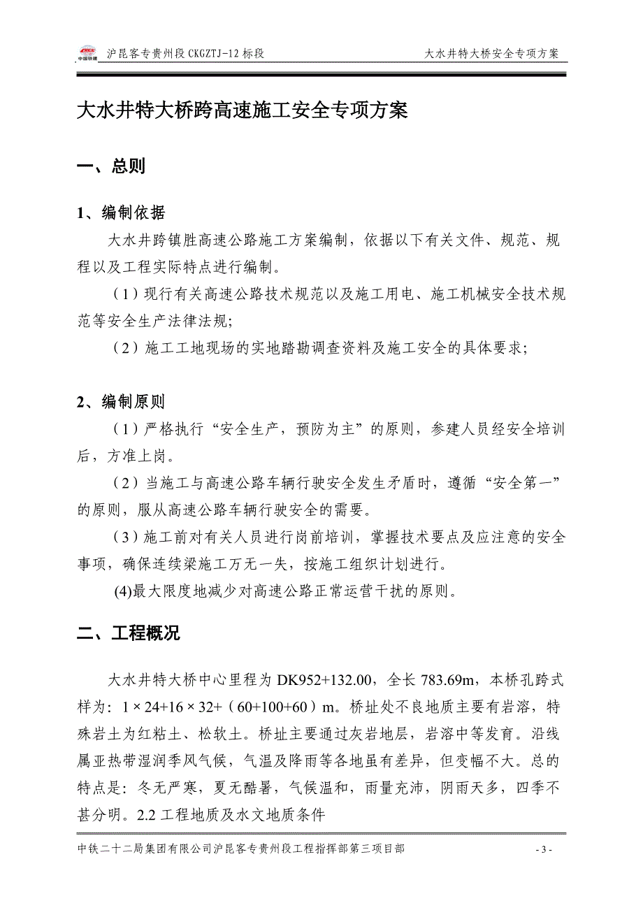 大水井特大桥跨高速施工安全专项方案_第3页