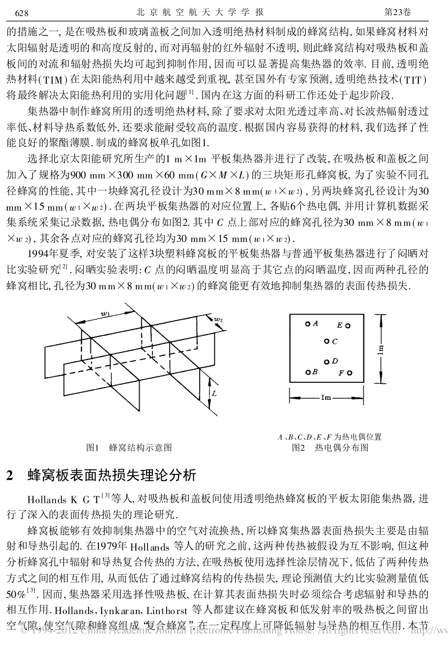 蜂窝平板太阳能集热器研制及闷晒性能实验_第2页