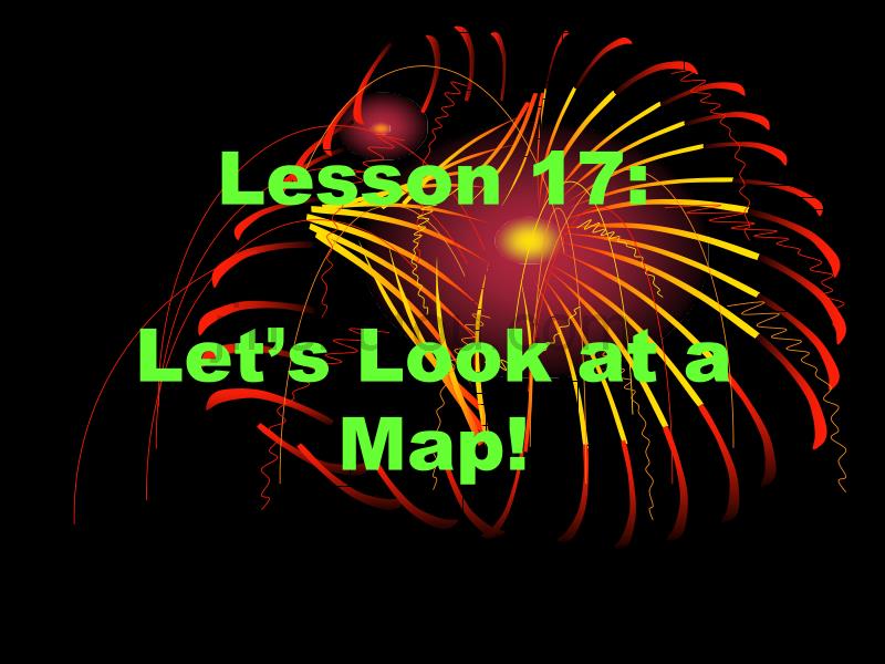 冀教版(一起)四年级下册《lesson 17 Let’s Look at a Map!》ppt课件精品_第1页