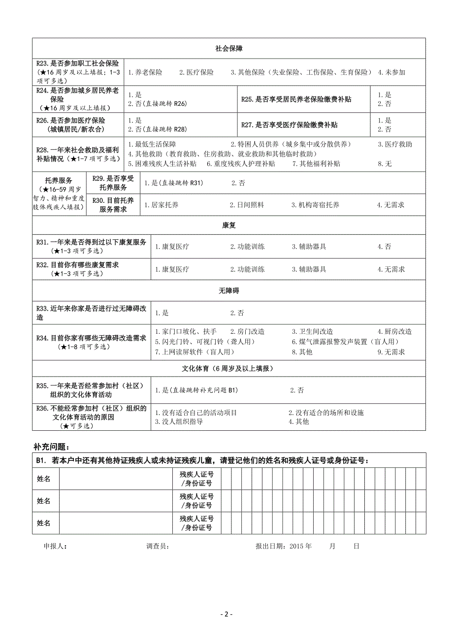 残疾人调查表(培训用)_第2页