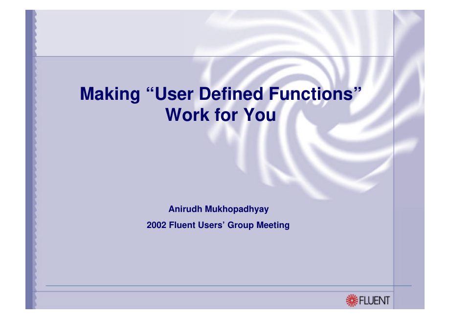 Fluent udf-am内部培训资料_第1页