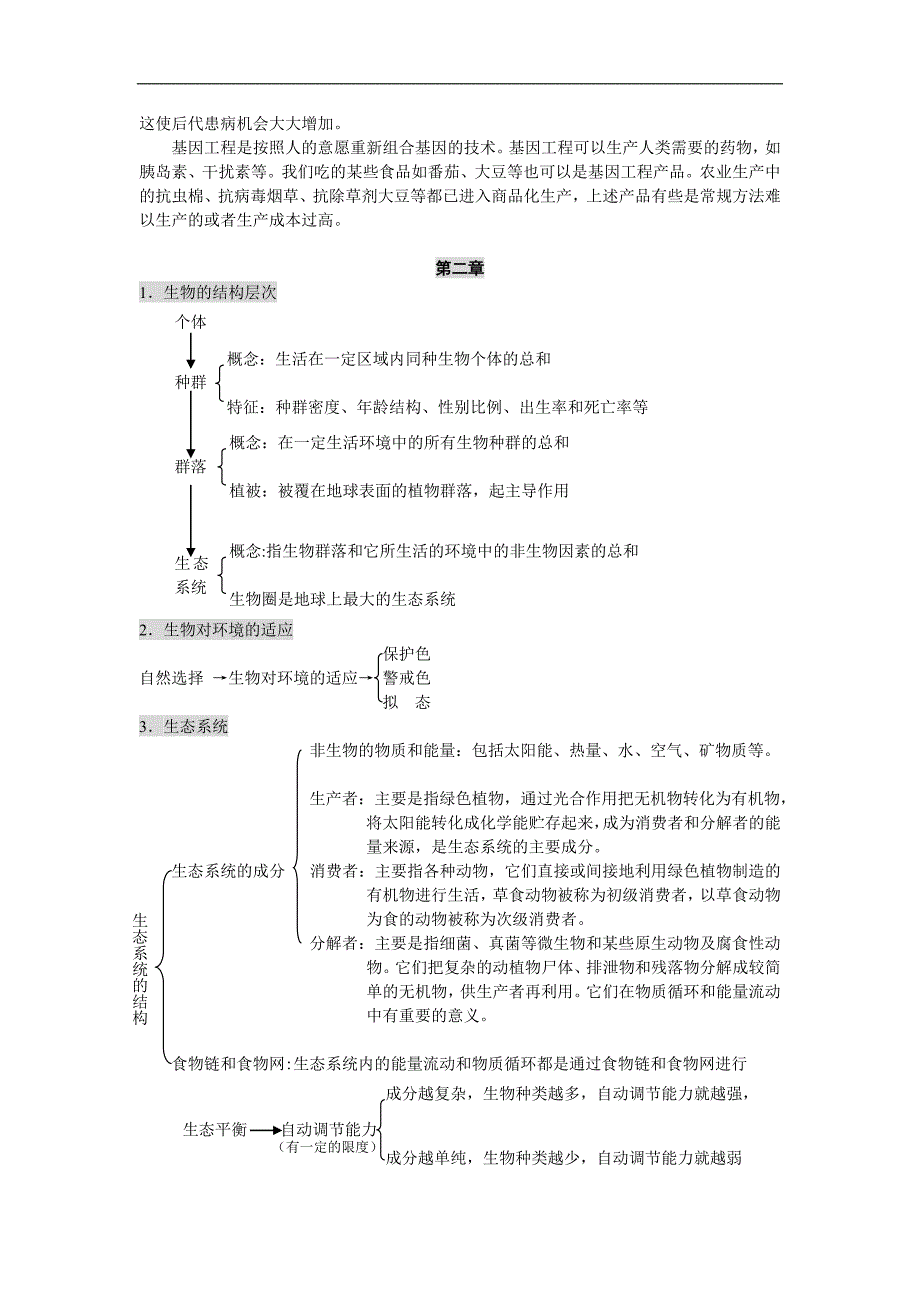 2012中考科学九年级下册复习提纲_第3页