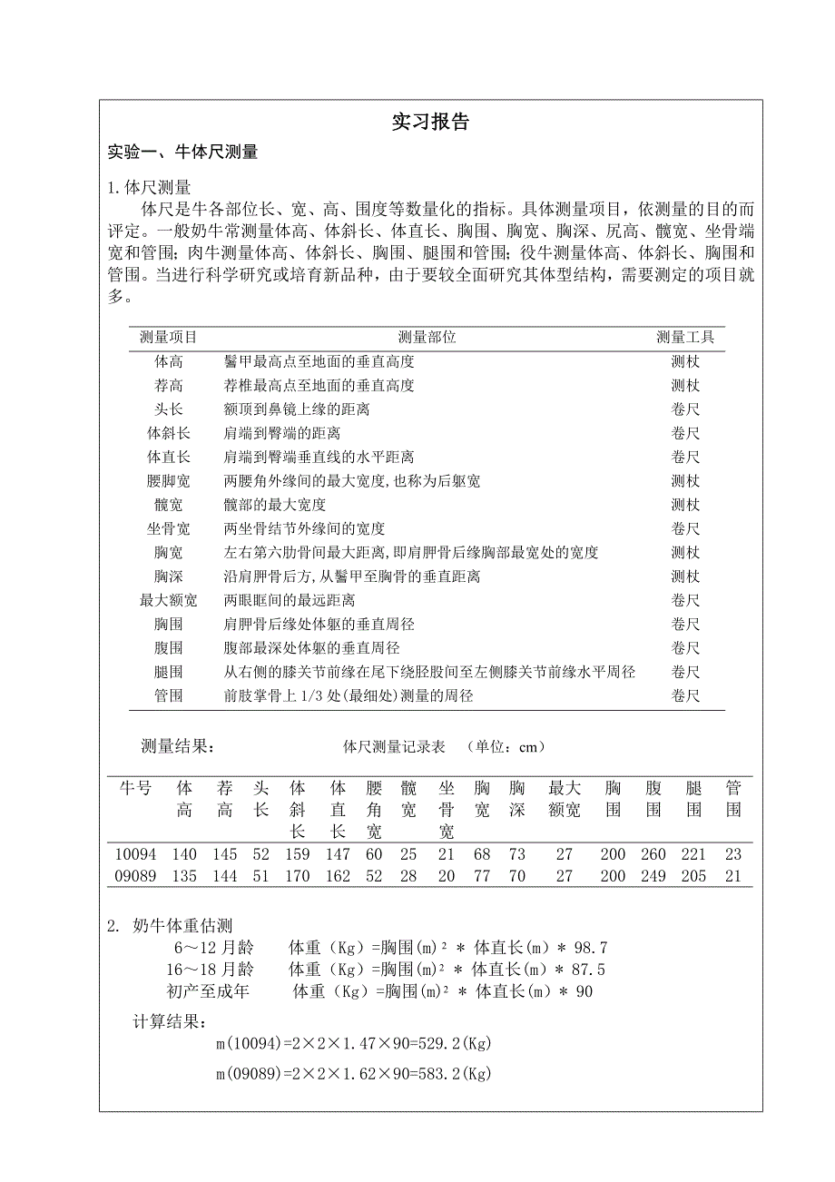 养牛学实习报告_第1页