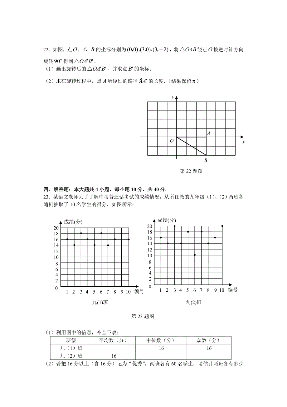 2011年湛江中考数学试题及答案（word版）_第4页