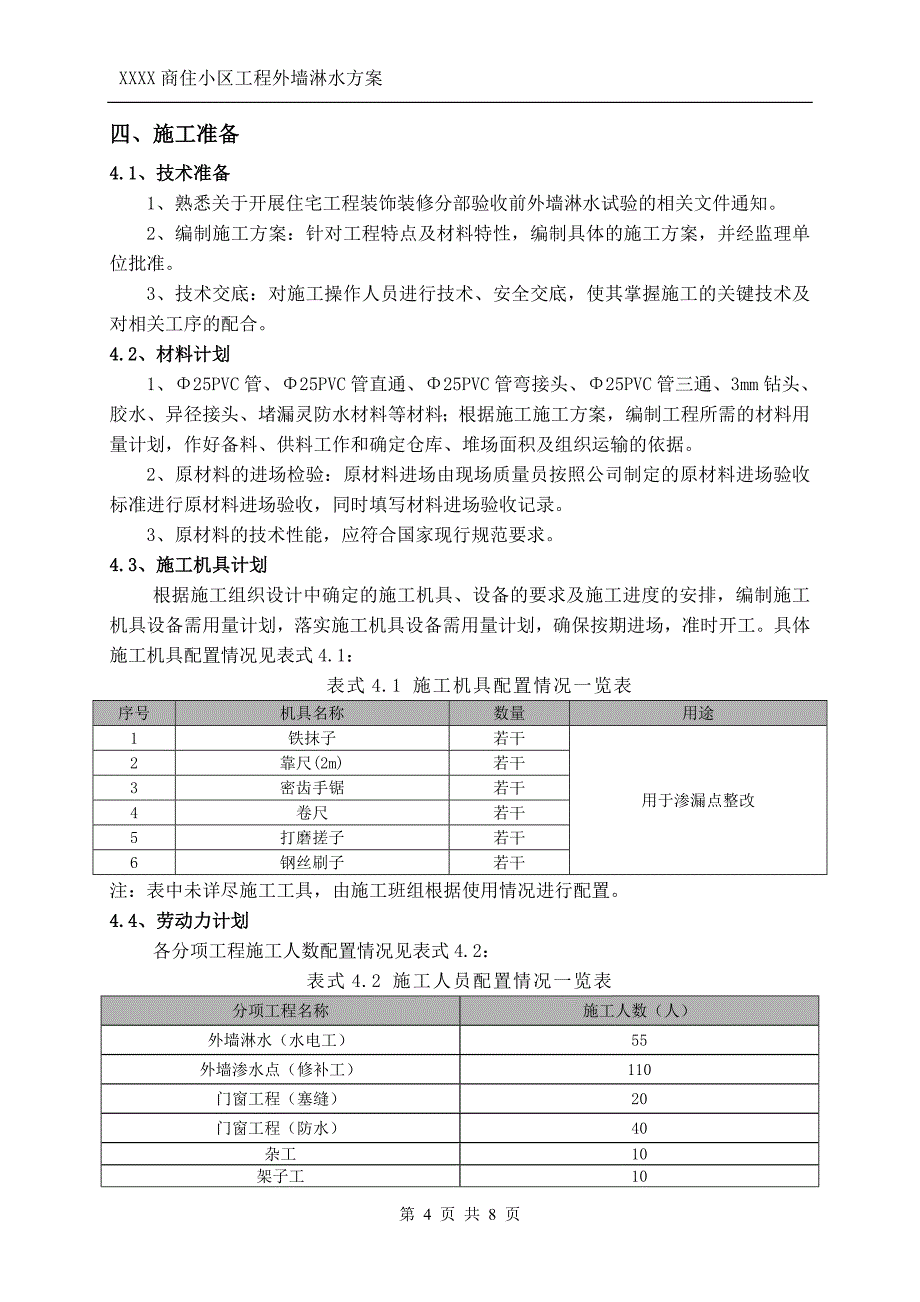 商住小区工程外墙淋水_第4页