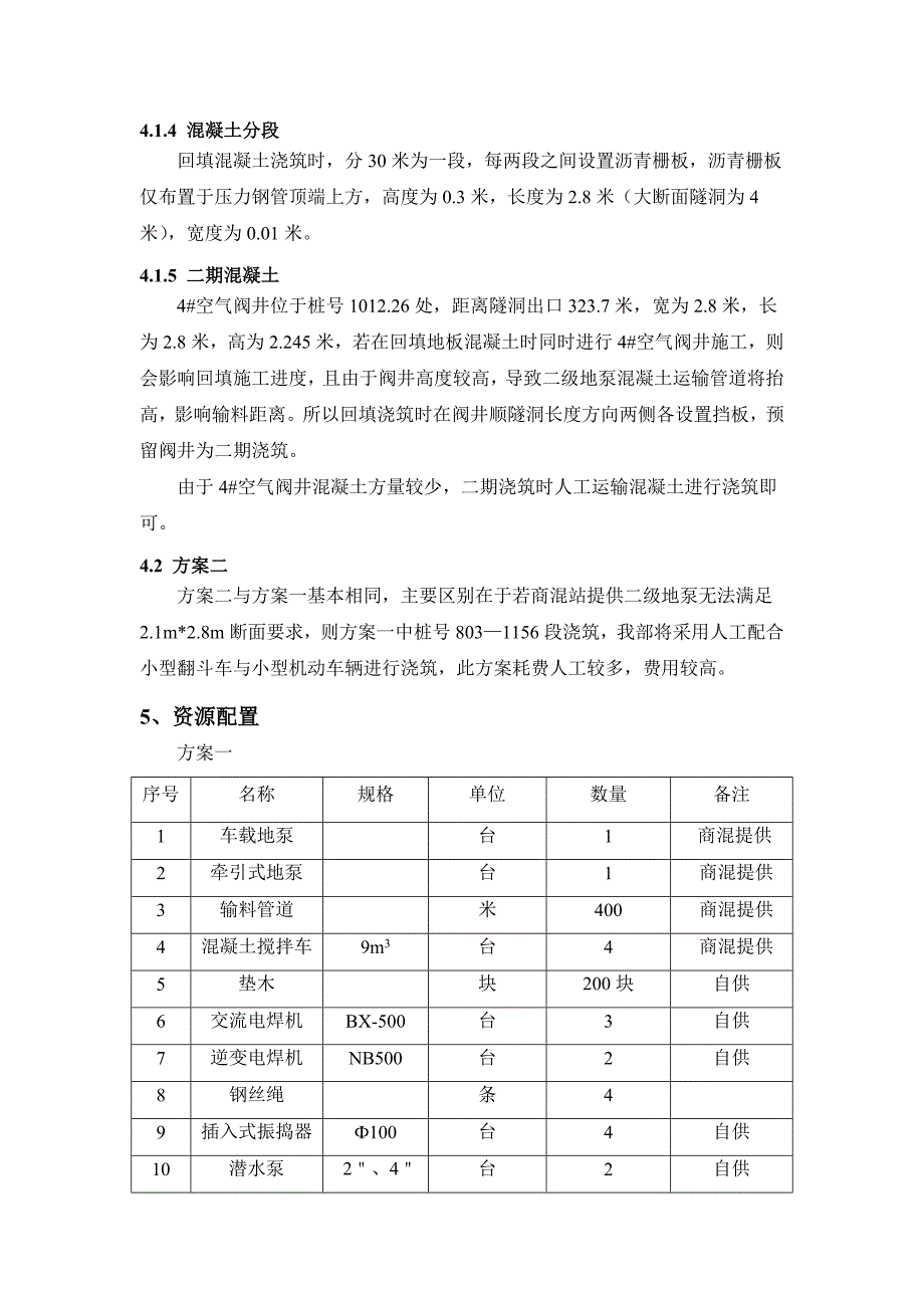 取水工程隧洞底板回填砼施工方案_第4页