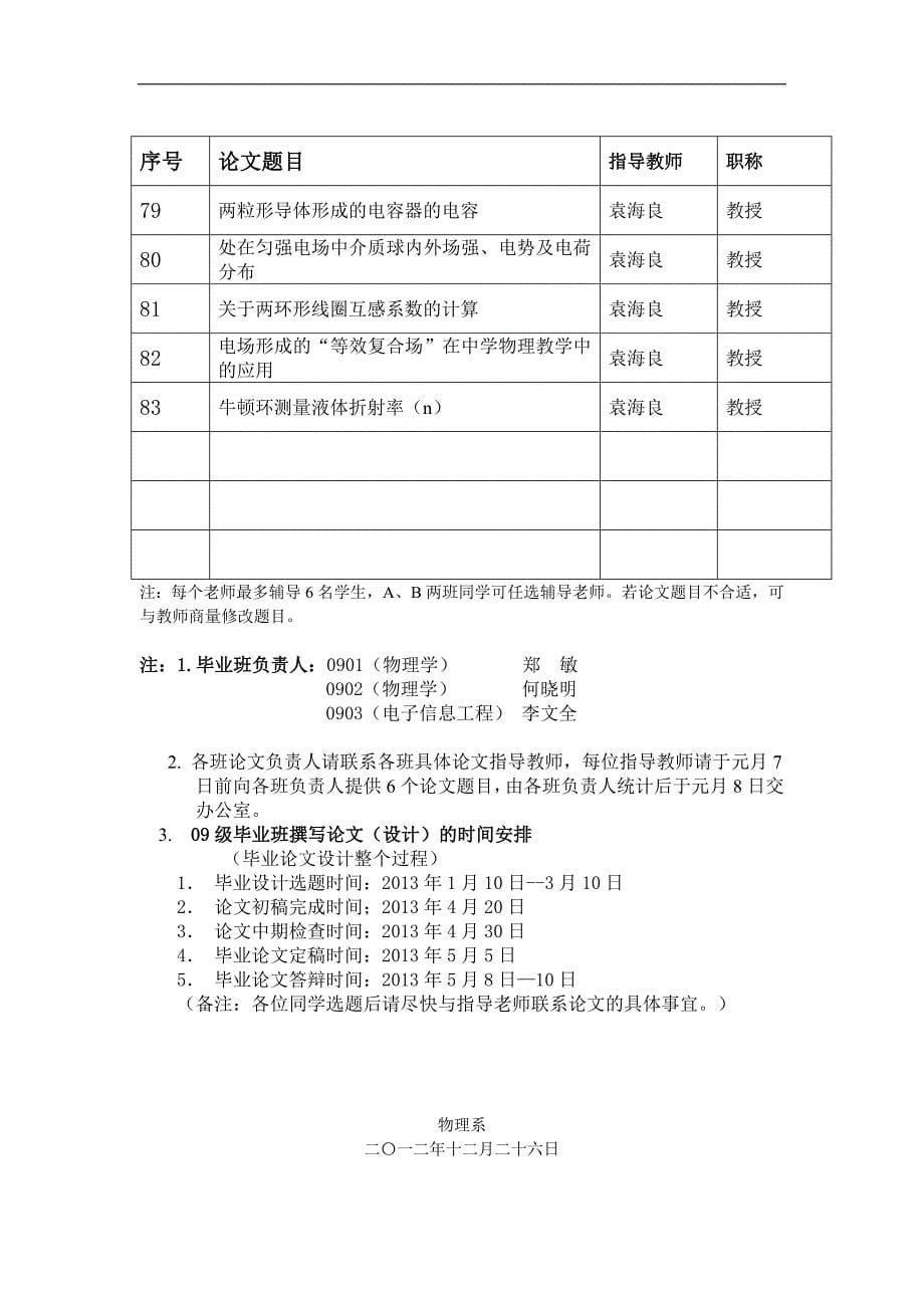 2013届毕业论文题目提交表_第5页