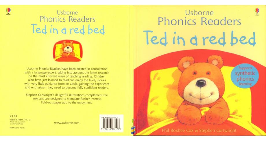 斯伯恩自然拼音usborne phonics readers全套12本--06 ted in a red bed_第1页