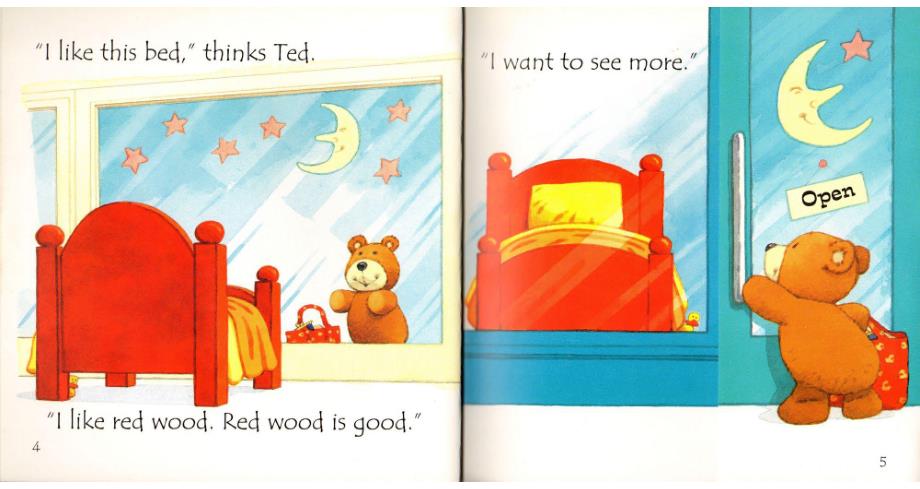 斯伯恩自然拼音usborne phonics readers全套12本--06 ted in a red bed_第4页