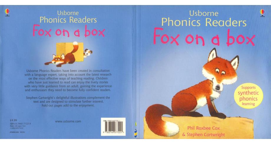 斯伯恩自然拼音usborne phonics readers全套12本--05 fox on a box_第1页