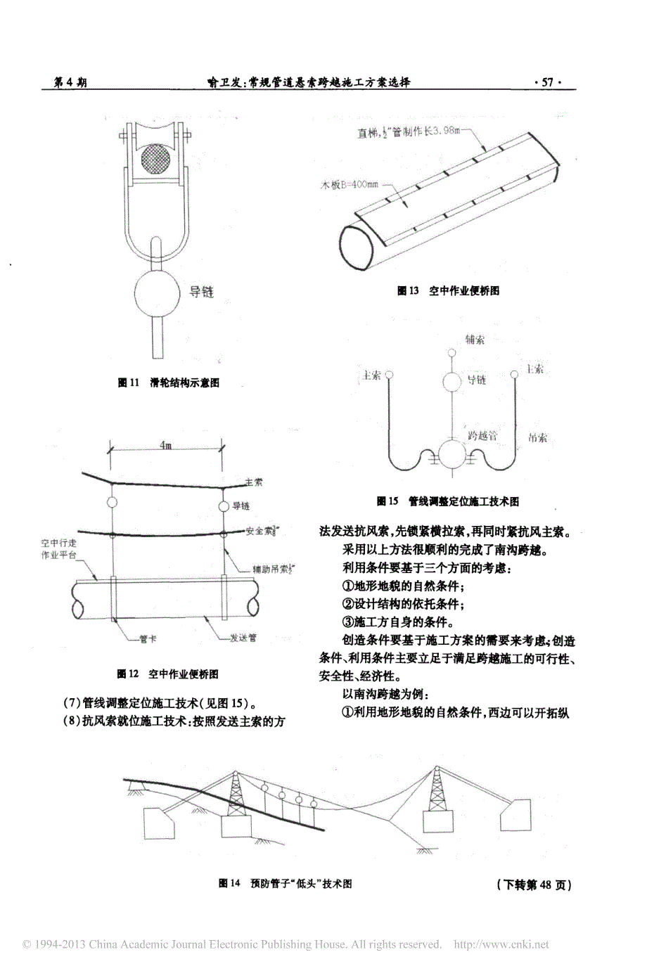 常规管道悬索跨越施工方案选择_喻卫发_第4页