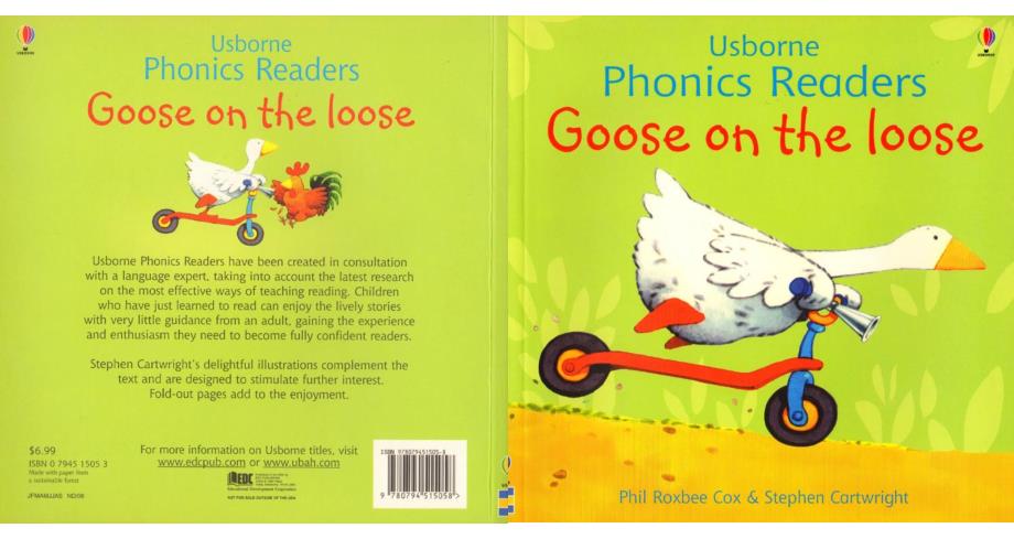 斯伯恩自然拼音usborne phonics readers全套12本--goose on the loose_第1页