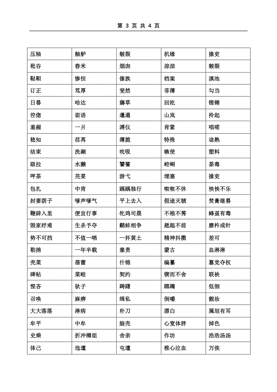 2012届语基复习——难点字音检测_第3页