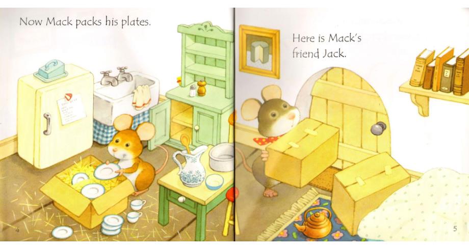 斯伯恩自然拼音usborne phonics readers全套12本--12 mouse moves house_第4页