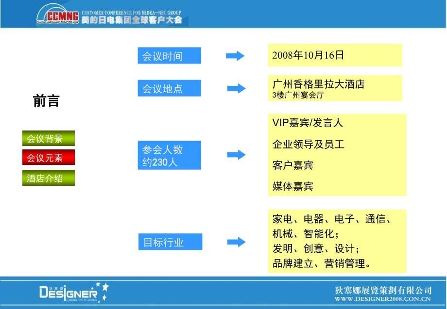 美的日电集团全球客户大会策划方案_第5页