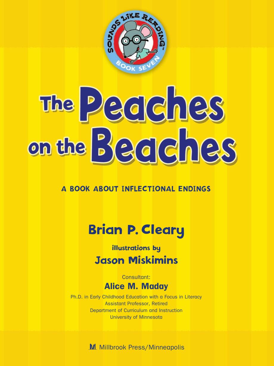 英语原版绘本图书 Phonics系列-拼读类精美绘本--the_peaches_on_the_beaches_第3页