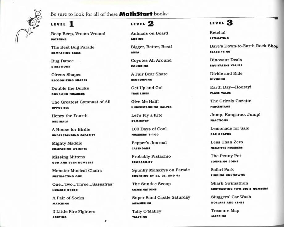 数学启蒙绘本教材丨MathStart 大全套（3个Level 共63 册书）L1 14 _第2页