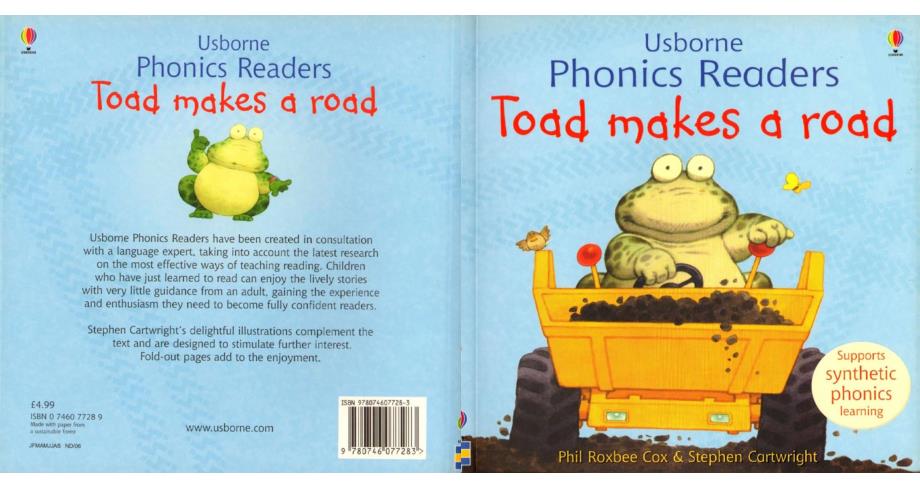 斯伯恩自然拼音usborne phonics readers全套12本--10 toad makes a road_第1页