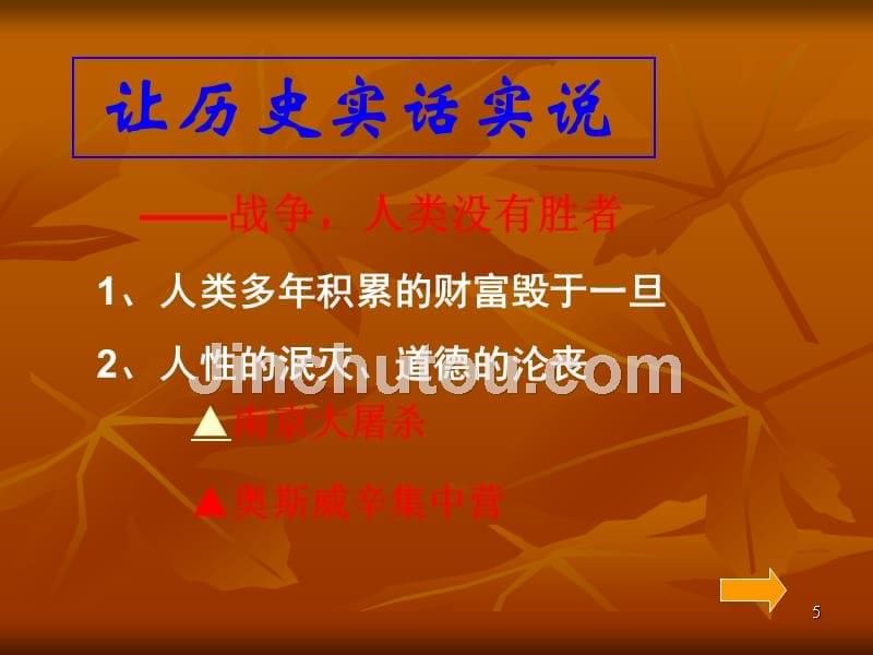 探究活动课一《世界大战的启示——战争给人类带来了什么？》_第5页