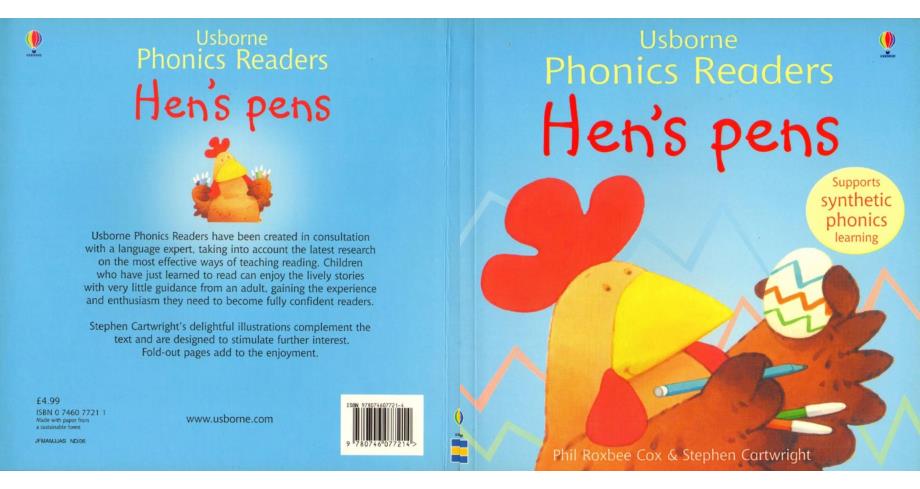 斯伯恩自然拼音usborne phonics readers全套12本--08 hen's pens_第1页