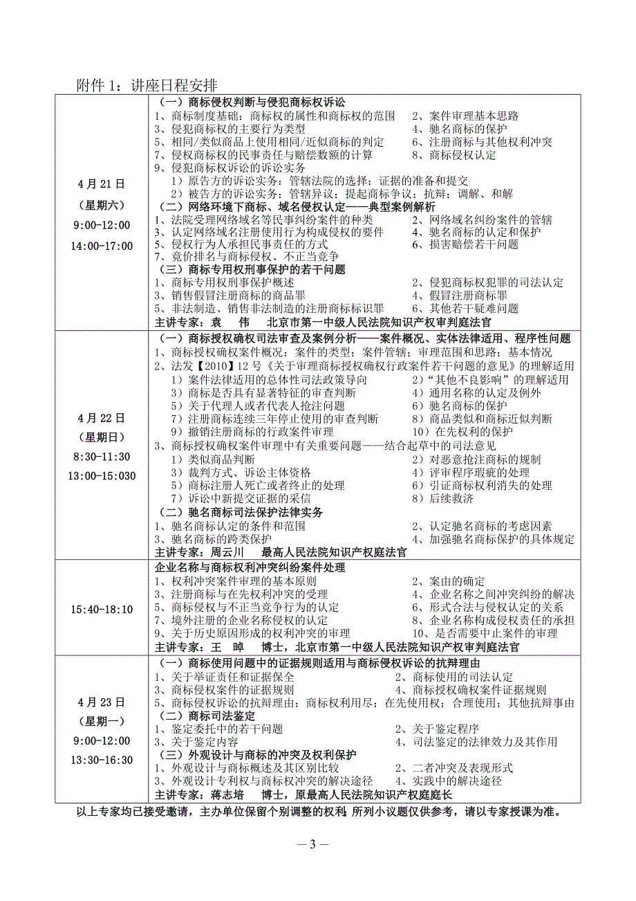 商标侵权诉讼和商标授权确权司法审查暨商标侵权诉讼证据规则、抗辩和司法鉴定专题——上海_第3页