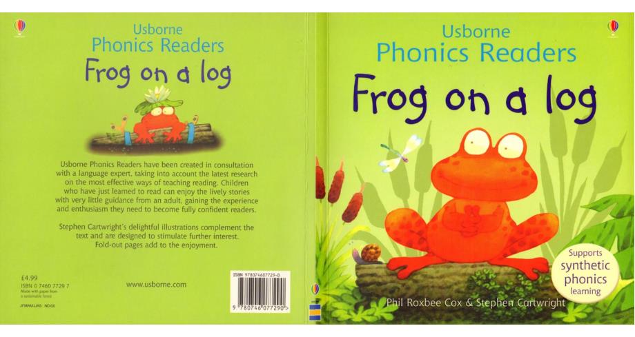 斯伯恩自然拼音usborne phonics readers全套12本--frog on a log_第1页