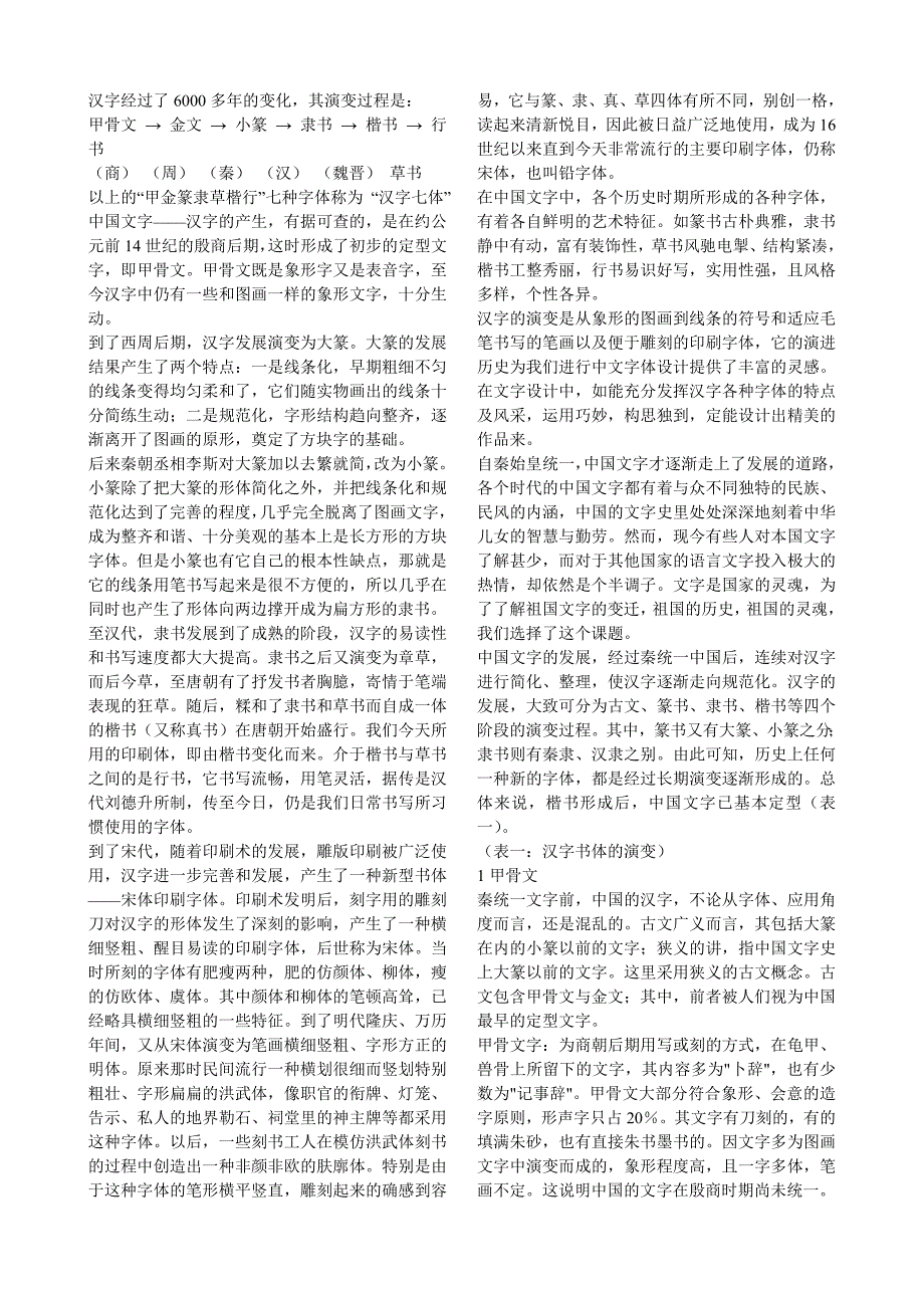 汉字的来历及变化_第1页