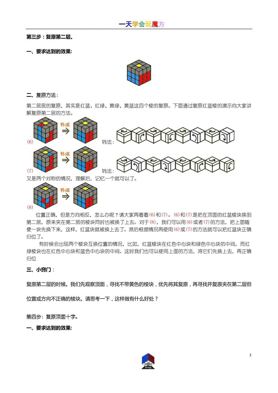 一天学会玩魔方_第5页