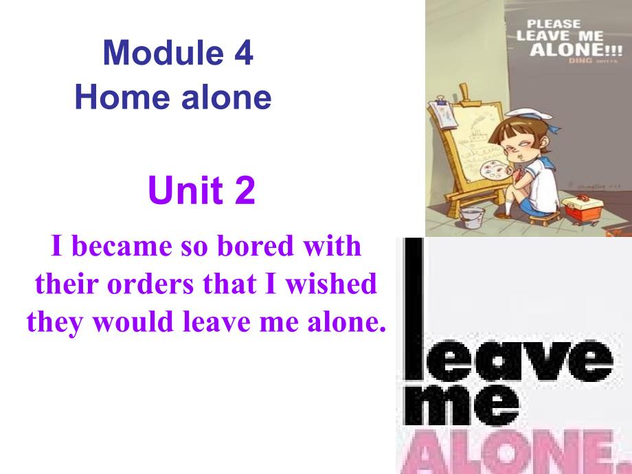 外研版初中英语九年级上册Module4 《Unit2 I became so bored with their orders that I wished they would leave me alone》_第3页