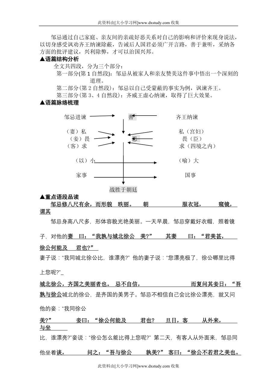 人教版初三语文下册第六、七单元教材全解_第5页