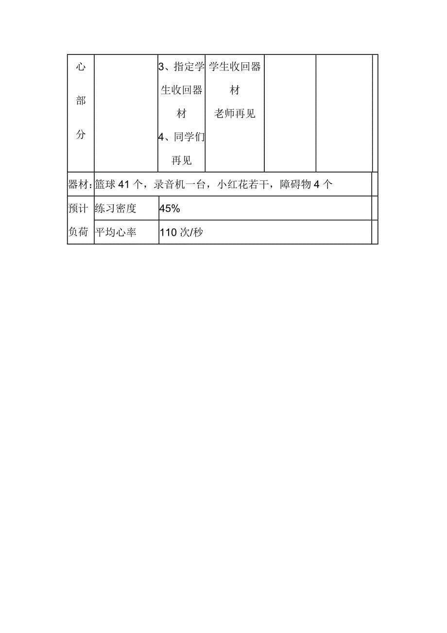 业民小学-篮球运球技术教案_第5页