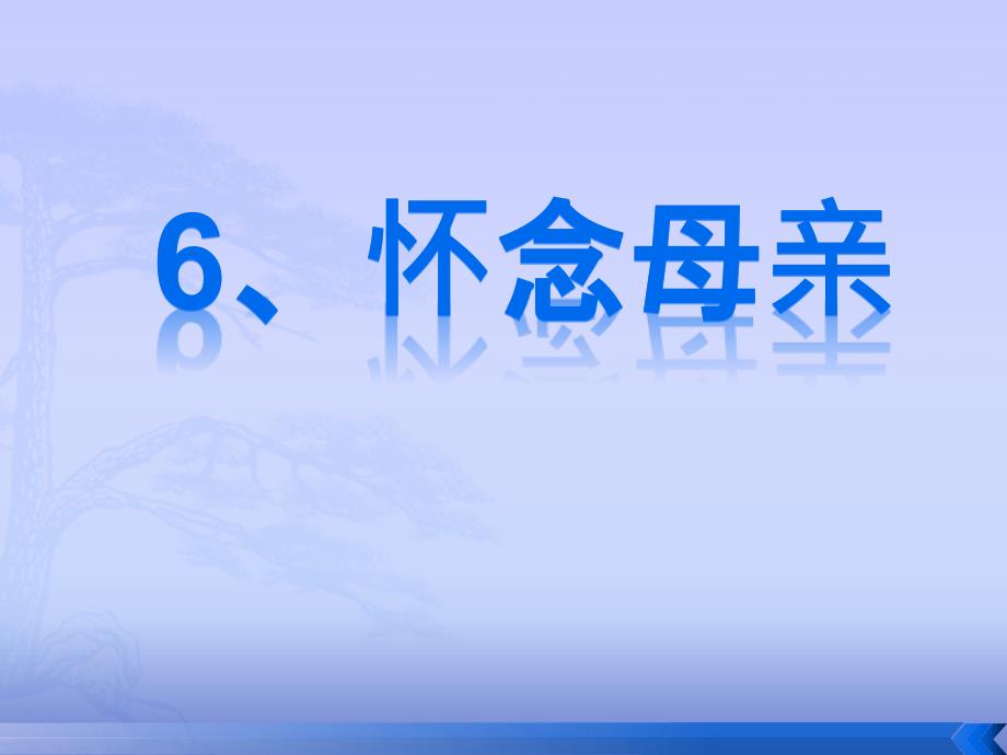 最新人教版六年级语文上册怀念母亲课件ppt8_第1页