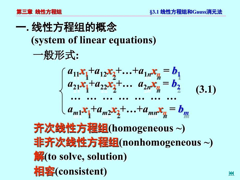 高数线性代数 第三章 线性方程组_第3页