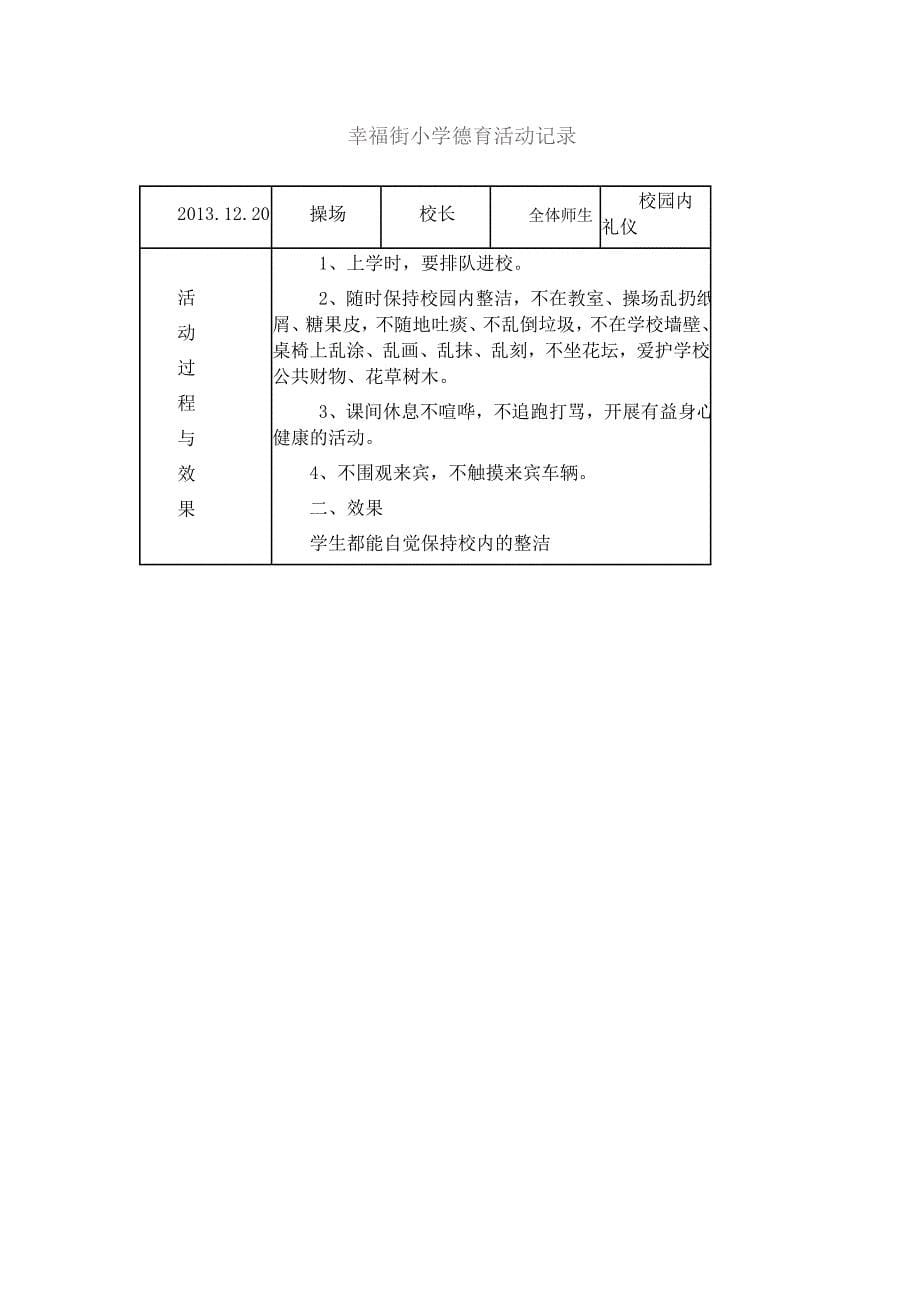 幸福街小学德育活动记录_第5页