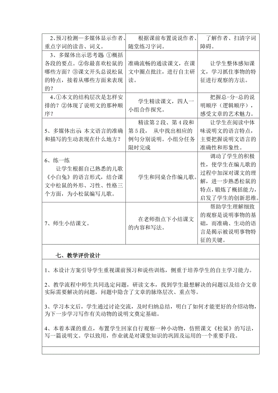 教学设计与反思模板Word03_第3页