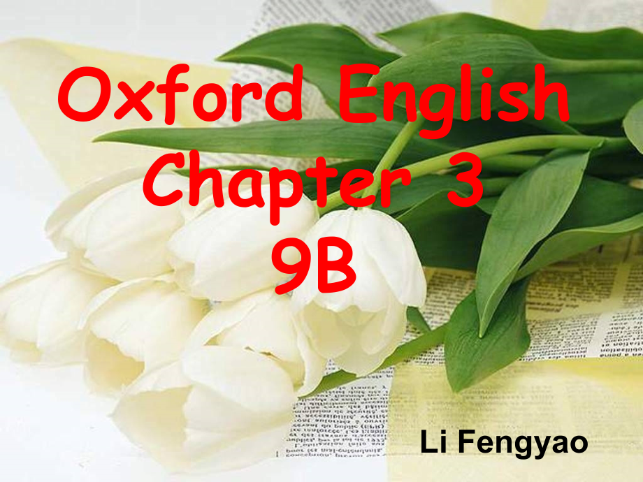 上海版牛津初中英语9B Chapter 3_第1页