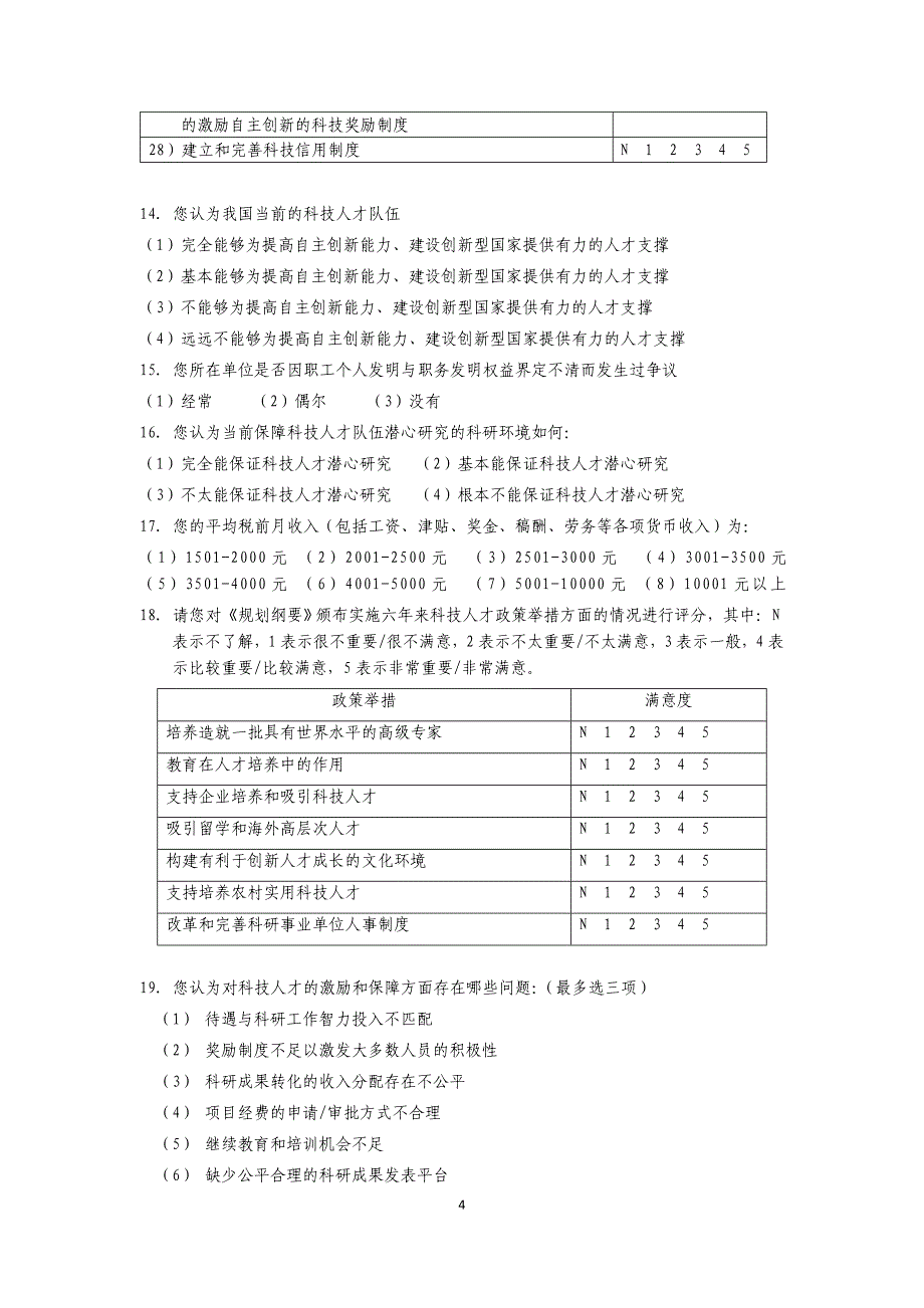 科技人才评估问卷(人才版)0215_第4页