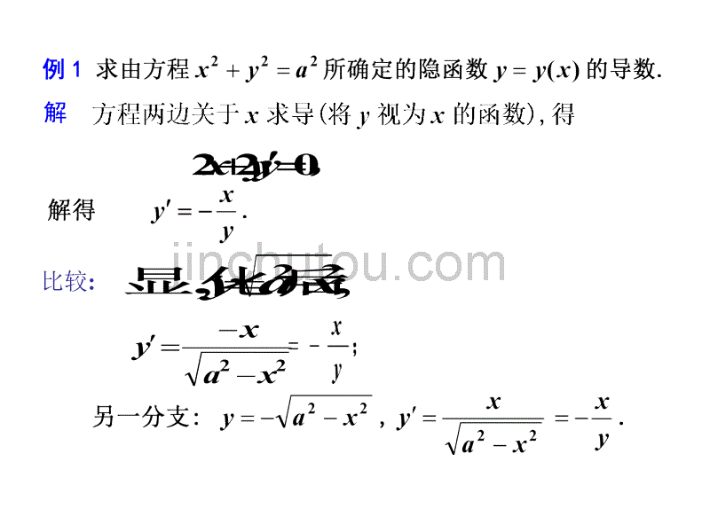高等数学 第3-4节 隐函数求导法 高阶导数_第3页