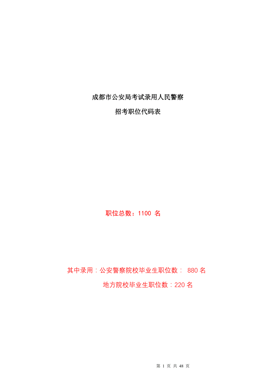 成都市公安局考试录用_第1页