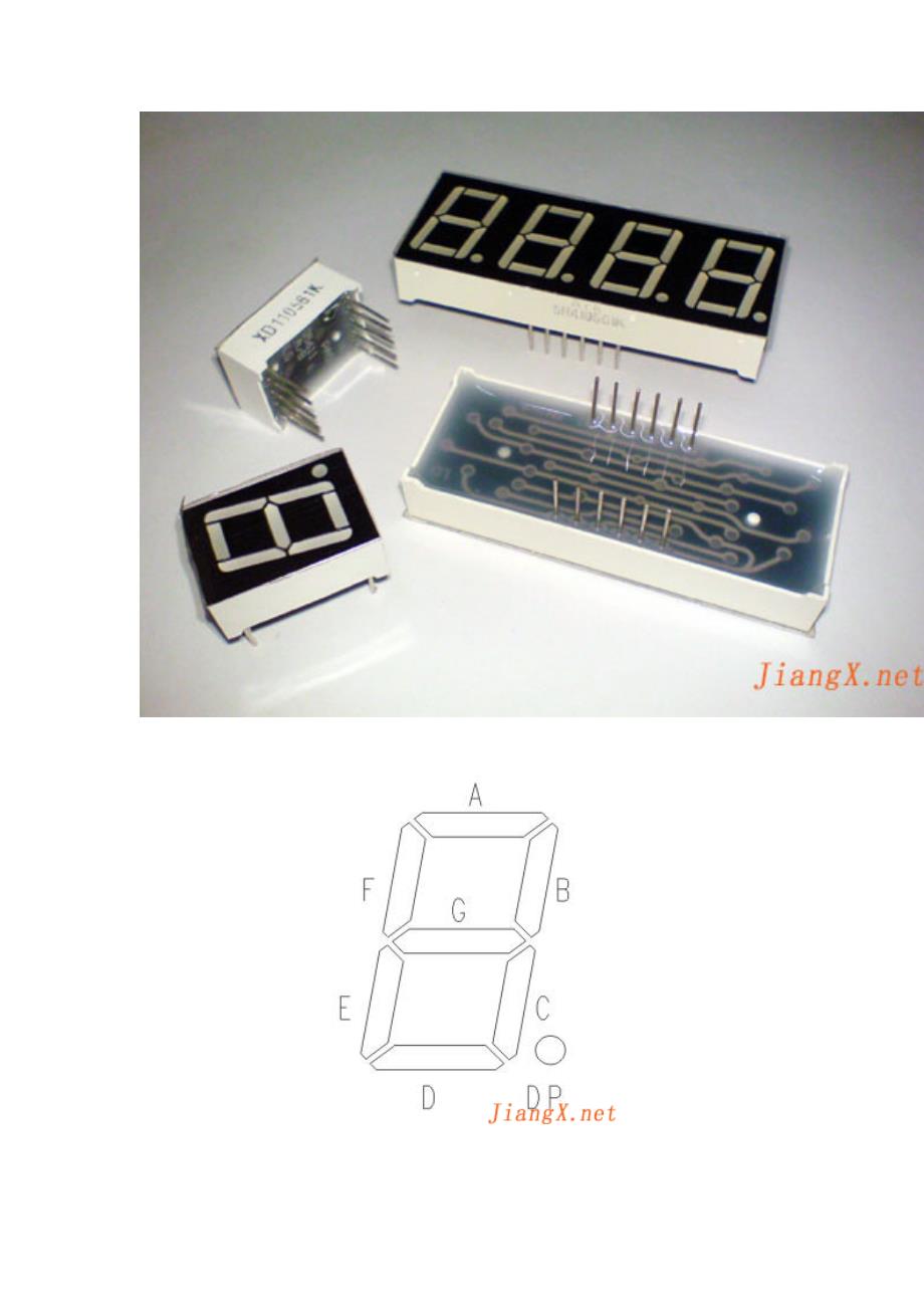 最全的led引脚《七段共阳+共阴数码管引脚图》四位数码管引脚图_第2页