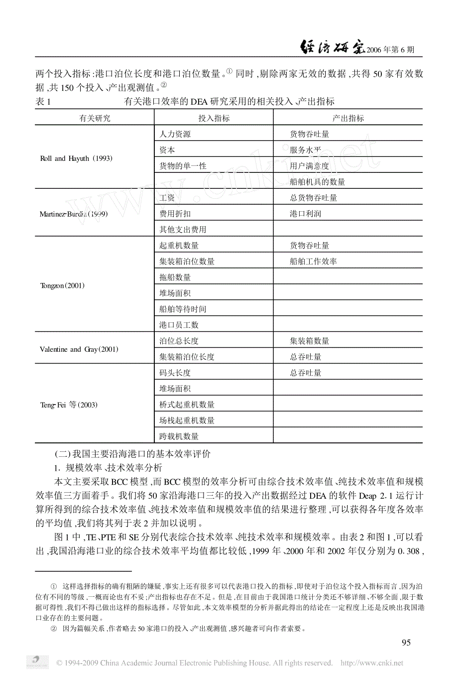 我国主要沿海港口的动态效率评价_第4页