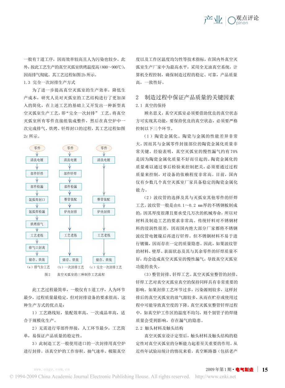 浅谈真空灭弧室的制造工艺及发展方向_第2页