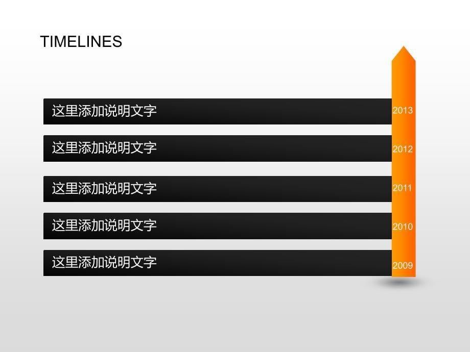 漂亮精美的(时间轴)ppt模板_第5页