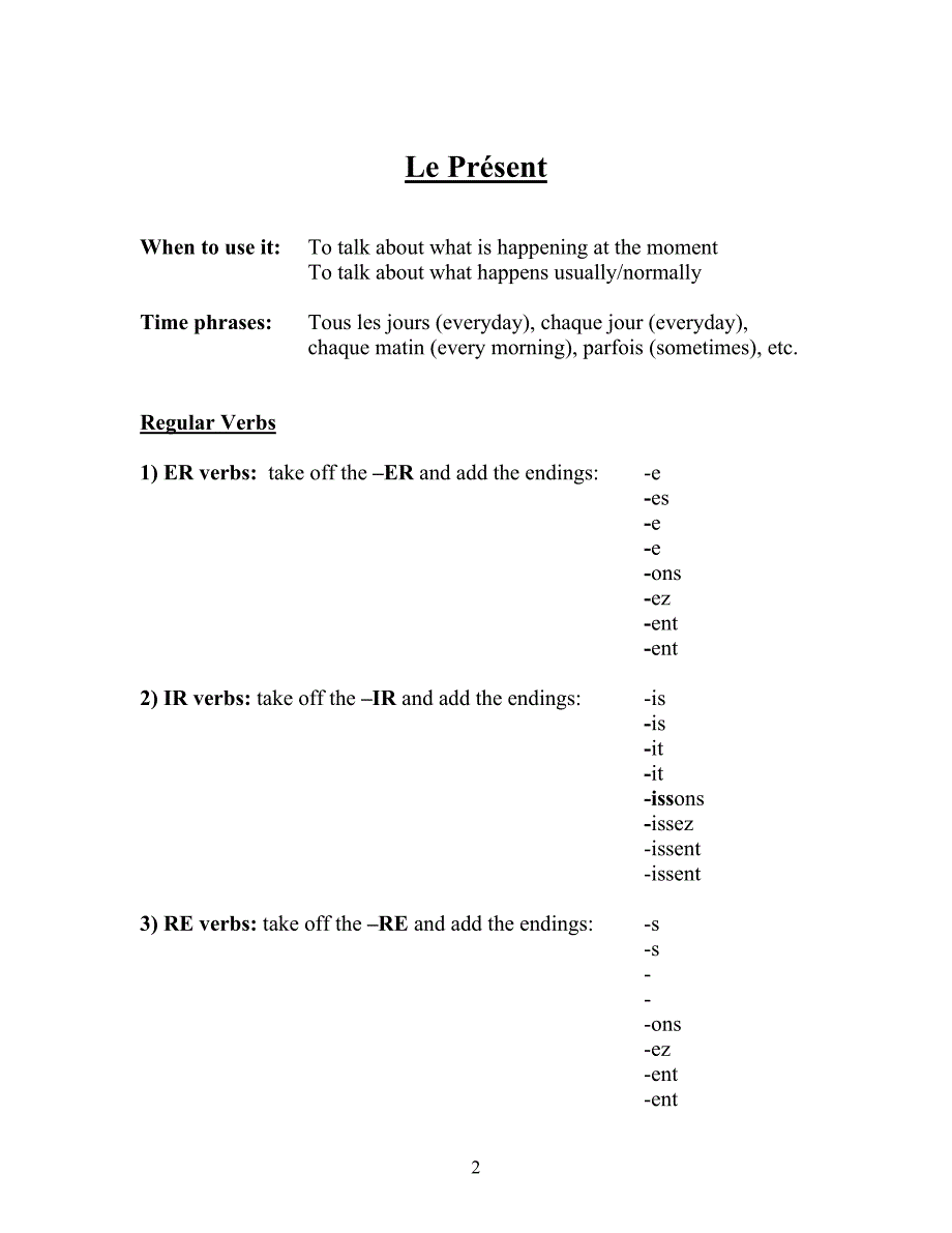 法语语法时态french_grammar_tense_booklet_第2页