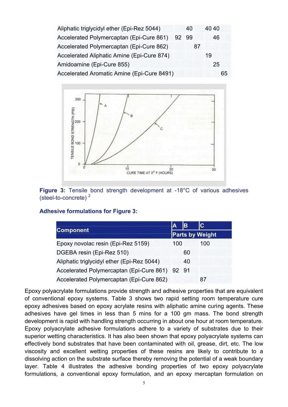 胶黏剂基础之12—冰点下固化的环氧树脂胶黏剂(英文版) epoxyadhesivesthatcurebelowfreezingtemperatures_第5页