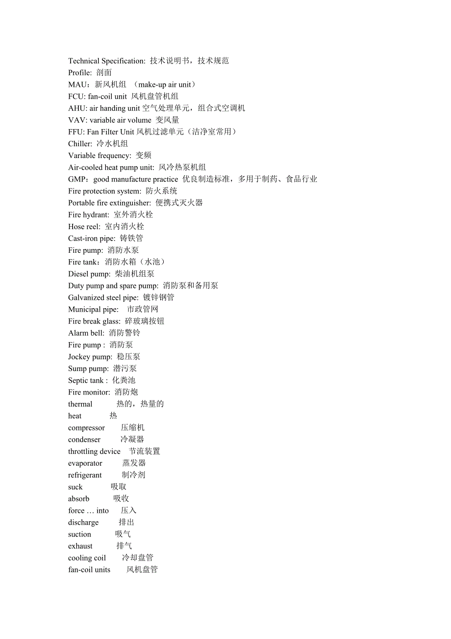 空调暖通词汇英汉对照_第2页