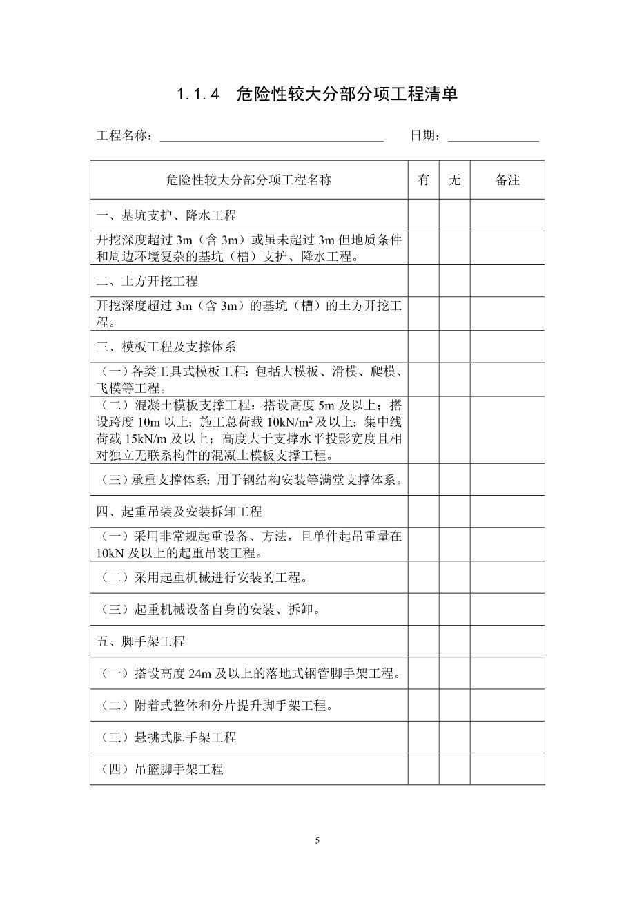 《浙江省建设工程施工现场安全管理台帐》全集1-4_第5页